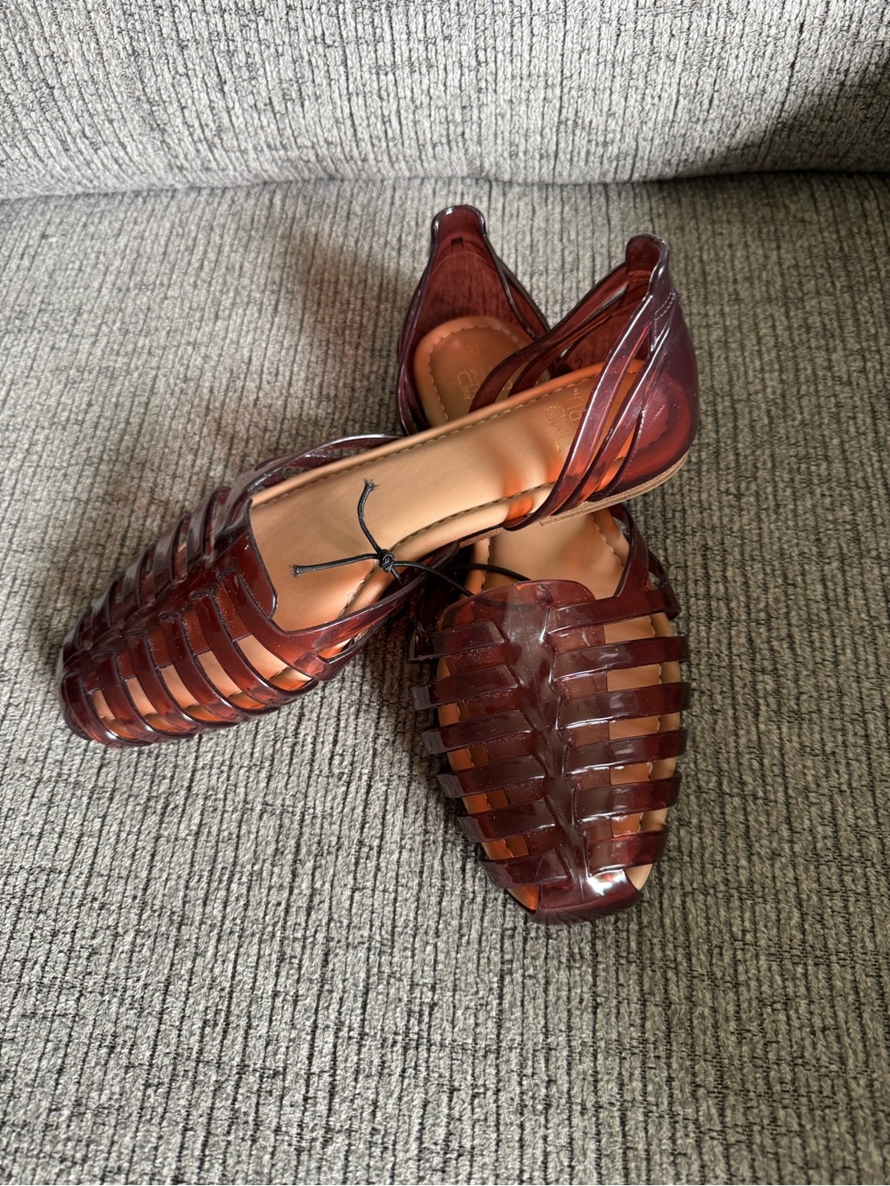 Women’s Jelly Flats Brown